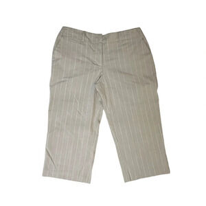 Y2K Tan Short Capri Pants Pinstripe 5/6 Long shorts